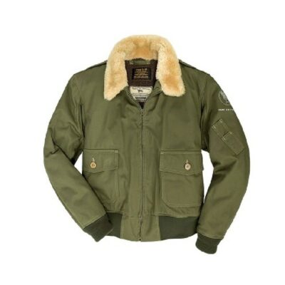 B-10 Cotton Olive Green Bomber Jacket