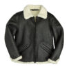 b 6 black shearling bomber jacket
