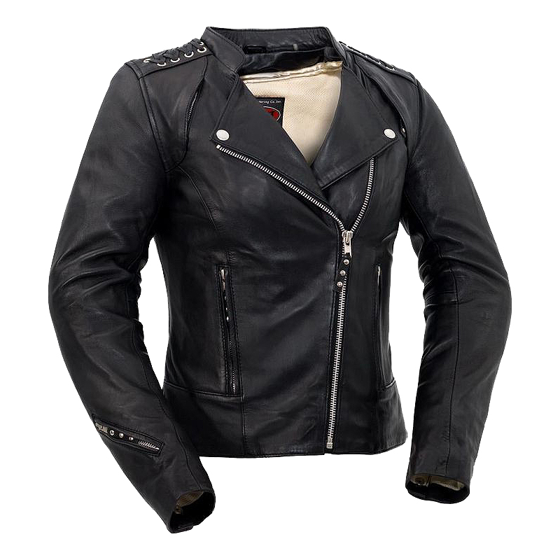 Black Widow Lightweight Motorcycle Jacket - FJM