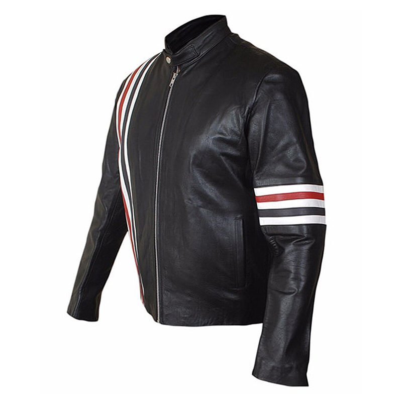american flag leather motorcycle jacket