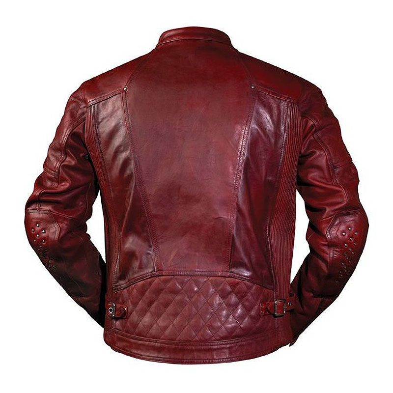 men’s biker leather clash jacket