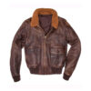 men’s g 1 brown leather jacket