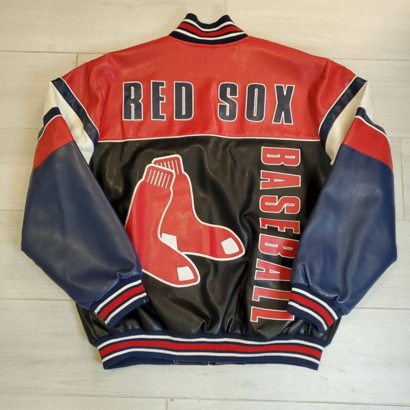 boston red sox baseball leather jacket