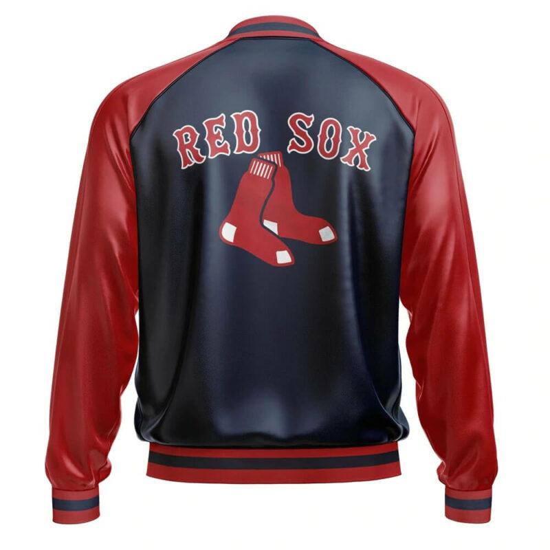 boston red sox mlb leather bomber jacket