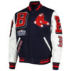 boston red sox navy white varsity jacket
