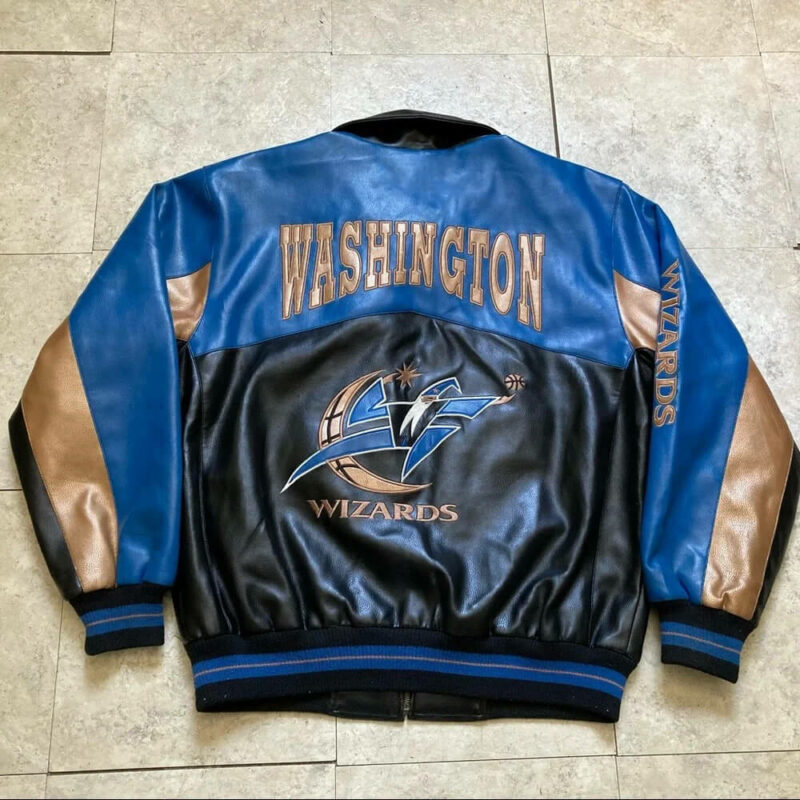 g iii carl banks nba washington wizards leather jacket