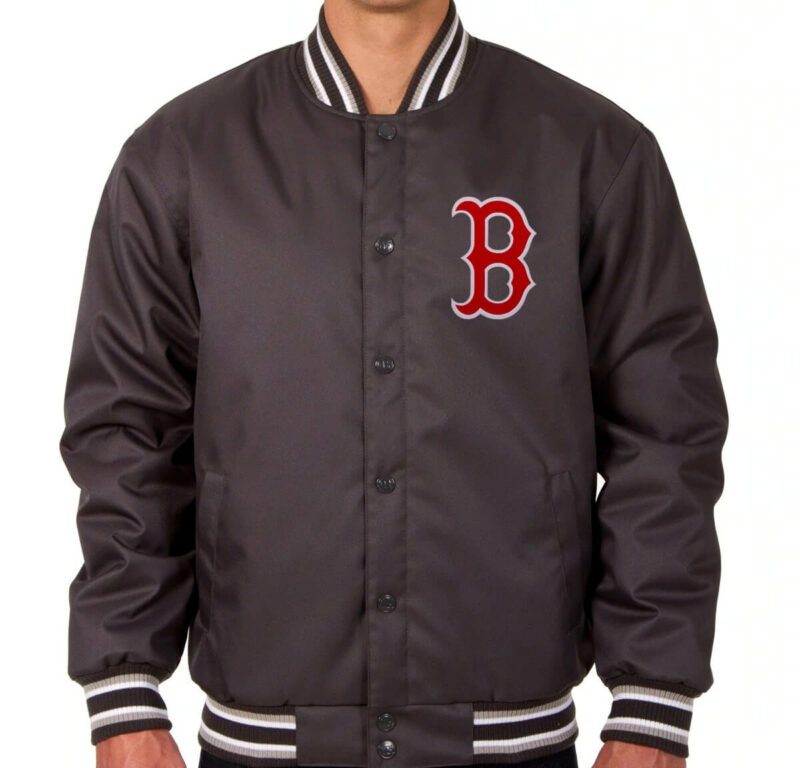mlb brown boston red sox windbreaker jacket