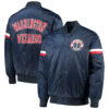 navy washington wizards the champ varsity satin jacket