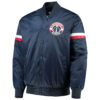 navy washington wizards the champ varsity satin jacket