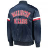 navy washington wizards the champ varsity satin jacket