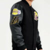 nba los angeles lakers black varsity jacket