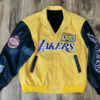 NBA Los Angeles Lakers Yellow And Black Varsity Jacket