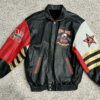 nebraska cornhuskers back 2 back leather jacket