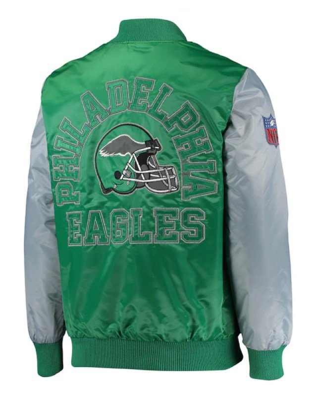 Philadelphia Eagles Kelly Locker Room Throwback Jacket | FJM