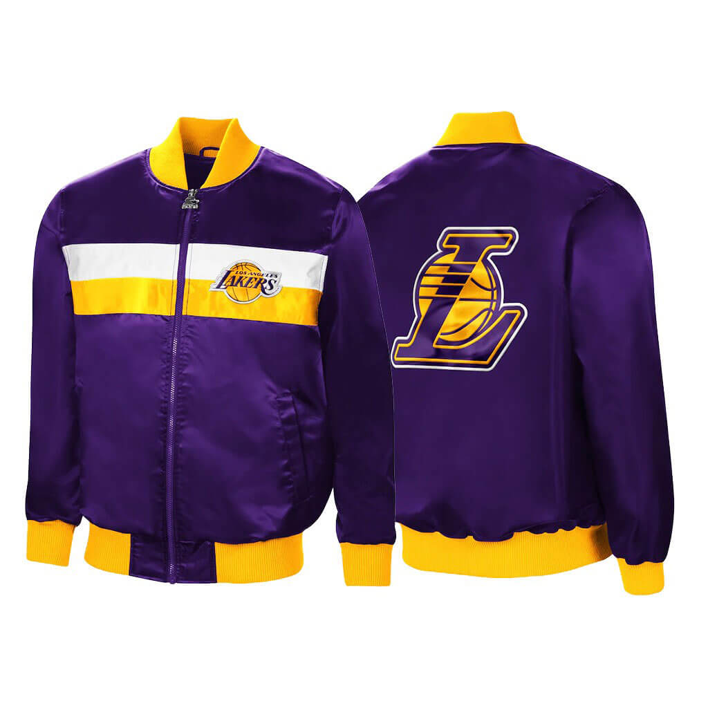Purple Los Angeles Lakers Satin Jacket | Fan Jacket Maker