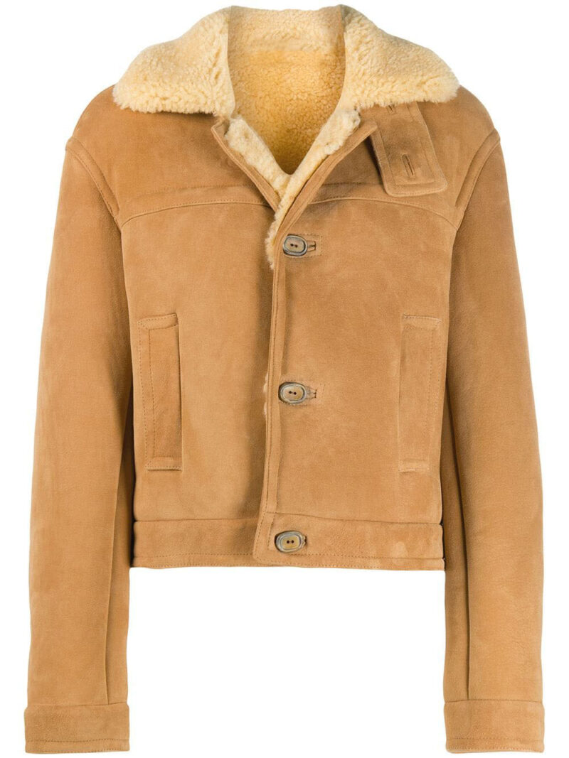 women’s shearling faux fur jacket