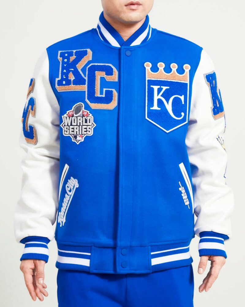 royal blue kansas city royals pro standard mashup jacket