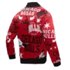 chicago bulls aop red satin jacket