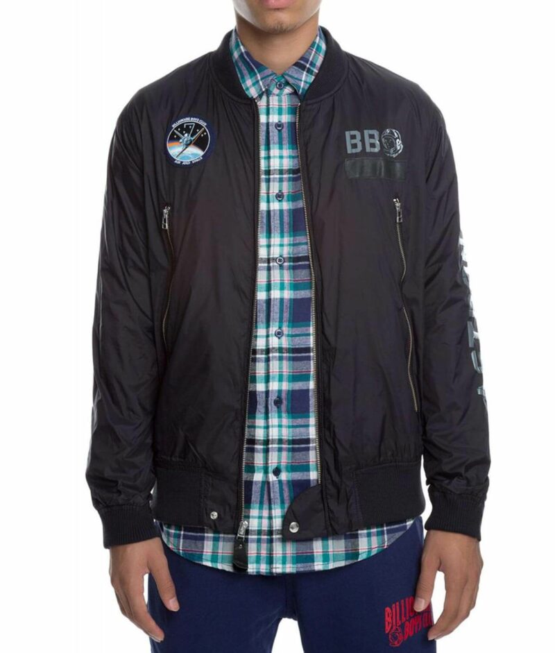 billionaire boys club black air and space program jacket