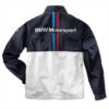 bmw navy and white motorsport wind breaker jacket