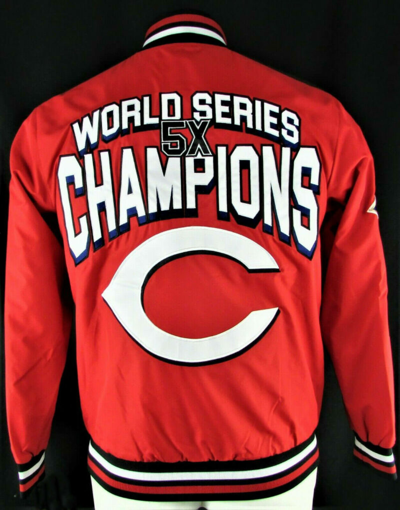 cincinnati reds world series 5x champions jacket