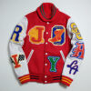 la street fashion rock stadium patches flight bomber jacket
