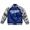 dallas dodger la satin varsity jacket