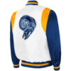 los angeles rams retro snap satin jacket