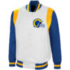 los angeles rams retro snap satin jacket