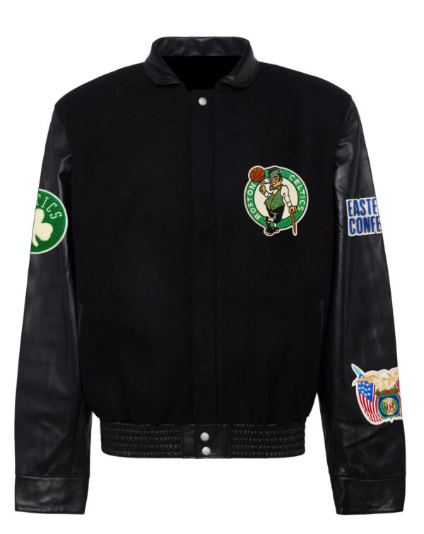 NBA Boston Celtics Black Varsity Jacket - FJM