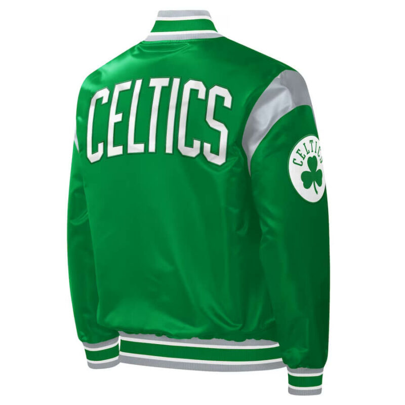 nba boston celtics kelly green satin jacket