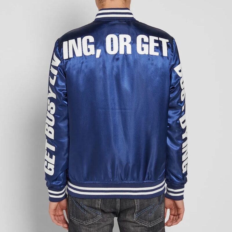 neighborhood tokyo blue baseball wind breaker jacket