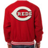 red mlb cincinnati reds baseball varsity jacket