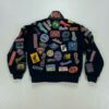 vintage nba teams patches jeff hamilton wool jacket
