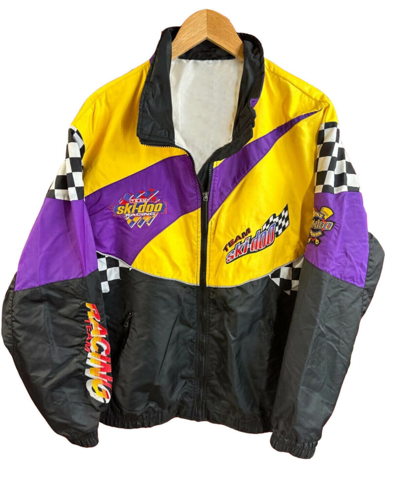 vintage team ski doo racing wind breaker jacket