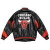 vtg chicago bulls nba team leather jacket