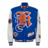 jeff hamilton wool & leather varsity jacket