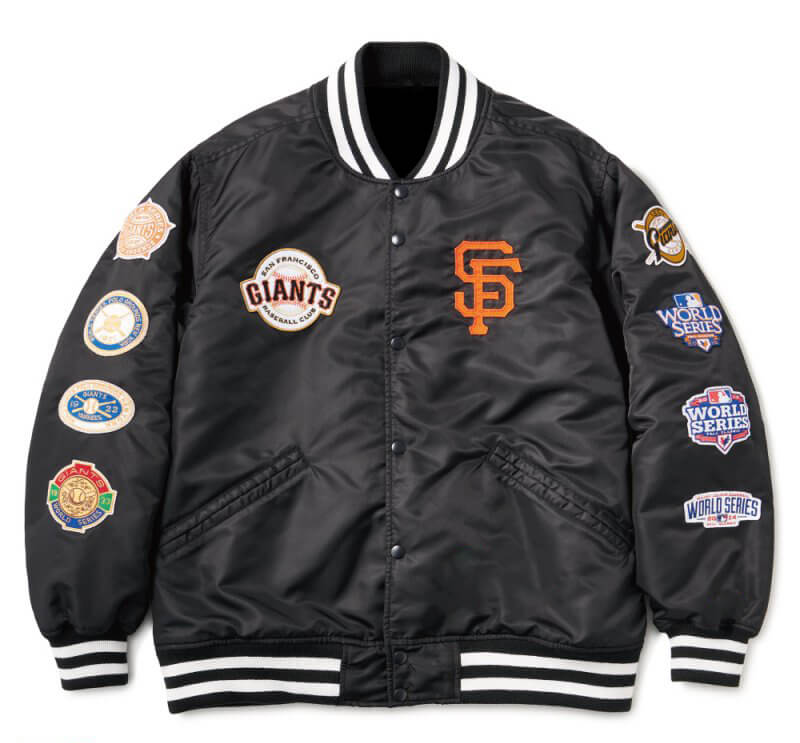 Black MLB San Francisco Giants Satin Jacket - FJM