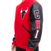 chicago bulls nba finals 6x champions varsity jacket