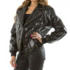 pelle pelle rebel soul black studded leather jacket