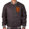 san francisco giants brown windbreaker jacket