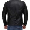preston men’s black asymmetrical leather jacket
