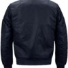 darcy mens navy blue ma1 flight nylon jacket
