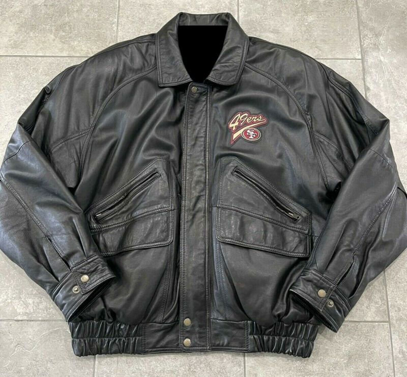 nfl pro player san francisco 49ers leather jacket