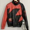 san francisco 49ers black and red leather jacket