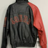 san francisco 49ers black and red leather jacket